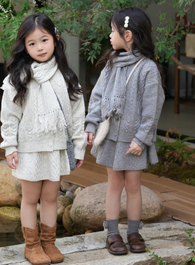 Little Dua perla FW25新款秋冬纯羊毛围巾 开衫 半身裙