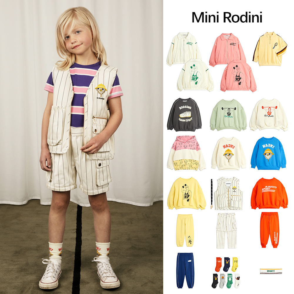 54 Little家MINI RODINI SS24儿童中性外套卫衣卫裤发带袜子