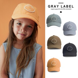 label SS26春夏儿童可收紧鸭舌棒球帽 荷兰gray Little现货