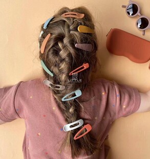 co儿童宝宝发饰发夹鲨鱼夹纯色 丹麦grech 3件4折 Little家现货