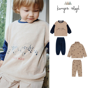 FW24秋冬保暖儿童卫衣卫裤 Slojd Konges Little家 丹麦