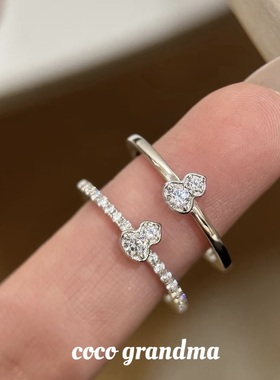 新中式镶钻迷你葫芦开口戒指