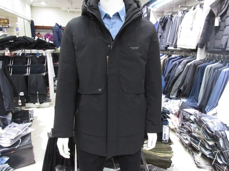 2023培罗蒙冬装新款 男黑色休闲鹅绒脱胆厚羽绒服 专柜正品83809
