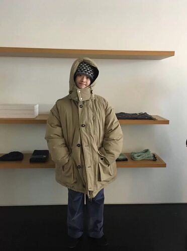 现货PREON工厂自制冬季新款连帽可拆卸袖子两穿保暖羽绒服moondal