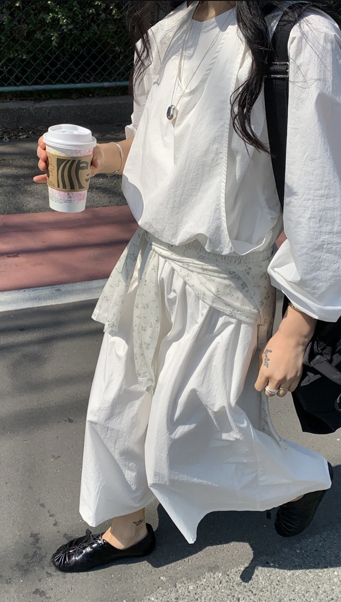 PREON工厂自制早春新款松弛感日系设计感绑带长款连衣裙modest