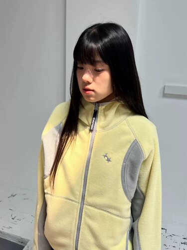 现货PREON工厂自制秋冬新款立领连帽摇粒绒拉链保暖外套