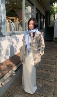 现货PREON工厂自制冬季新款简约通勤百搭内里毛毛保暖外套monoha