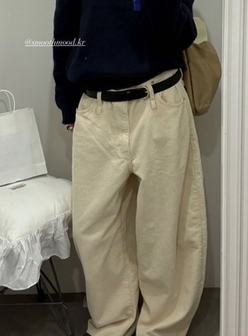 现货PREON工厂自制秋冬新款复古灯芯绒百搭通勤休闲裤smooth同款