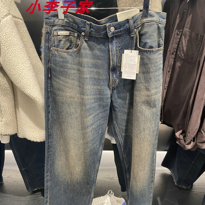 4RD938G国内代购CK Jeans25秋冬新款男士宽松直筒牛仔裤
