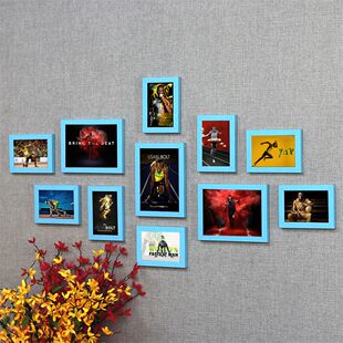 博尔特海报照片墙田径短跑运动员装饰画卧室宿舍励志挂墙相框组合