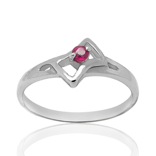 我的星座 幸运石 天然红宝石戒指 双子座 B225