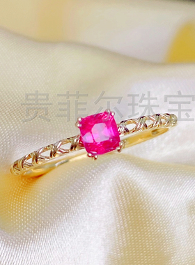 金方4*5mm成品可代镶嵌戒指空托