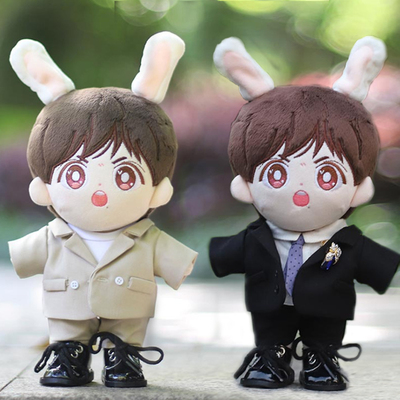 20CM娃衣现货西装正装制服套装15厘米棉花娃娃衣服男无属性替换装