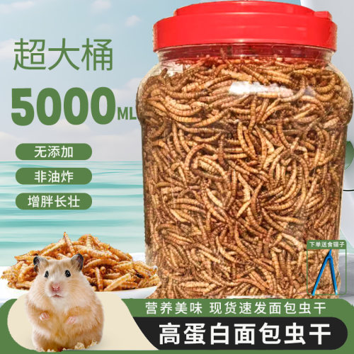 面包虫干仓鼠零食芦丁鸡饲料鸟食鱼食乌龟类营养食物八哥鹦鹉主粮