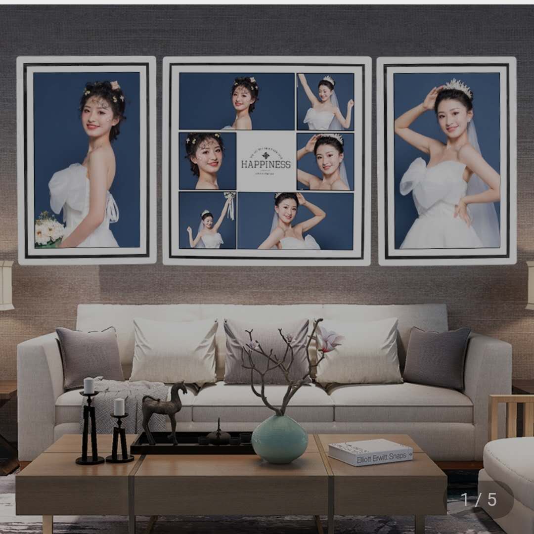 照片墙挂墙相框组合墙面装饰diy定制客厅卧室免打孔影楼婚纱照