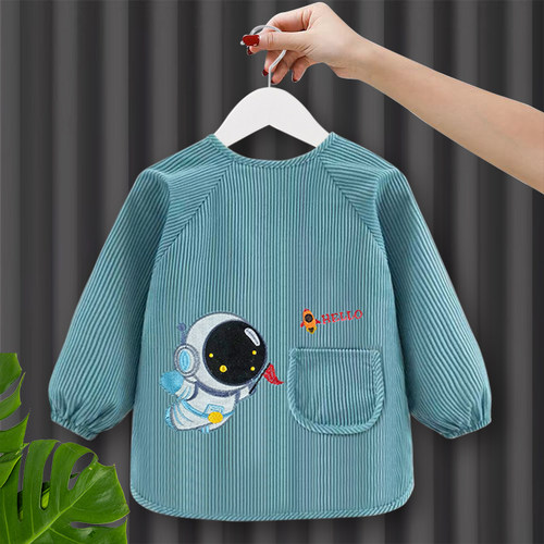 灯芯绒儿童秋冬防水防脏罩衣