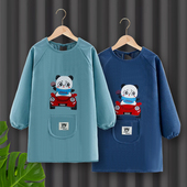 中大童羽绒服护衣 外穿防污防脏反穿衣加大款 儿童罩衣秋冬新款 长袖