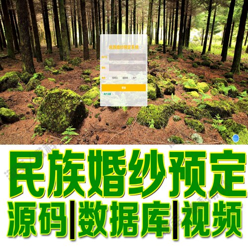 民族婚纱预定系统springboot+vue婚纱照摄影网站Java+MySQL源码
