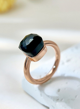 时尚优雅众星同款水晶戒指食指戒