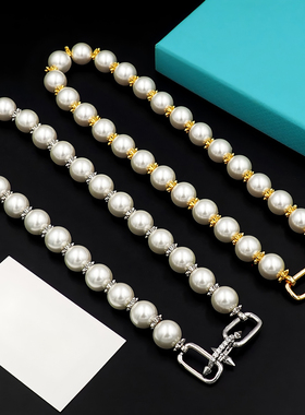 珍珠项链女款2025新款链环锁骨链