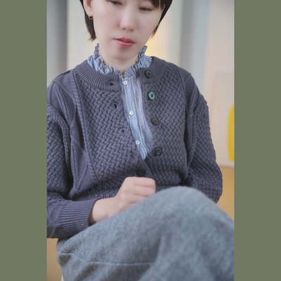 含蓄内敛～文艺风假领