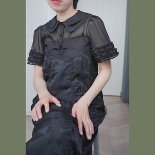 披肩小外搭 甜美少女洛丽塔白色可爱公主日韩半截超短上衣遮肉罩衫
