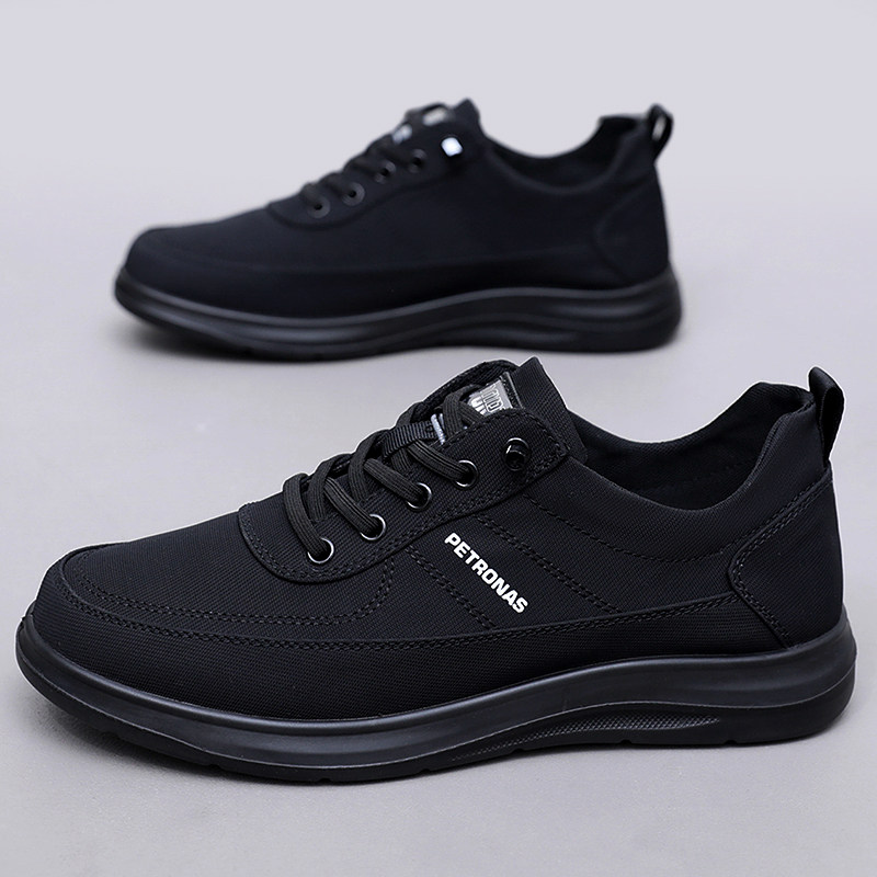 宽松大码老北京布鞋男单鞋春秋休闲鞋中老年软底轻便透气防滑舒适