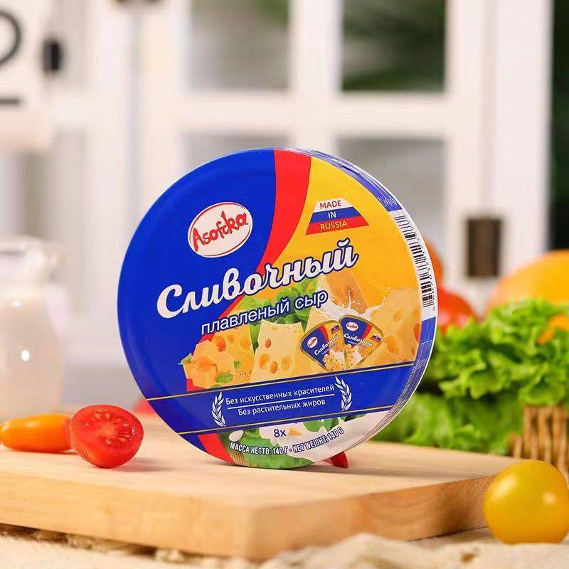 俄罗斯进口奶酪原装小圆三角芝士