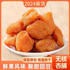 乐普优选正宗新疆金杏干无添加蔗糖无核杏脯果干蜜饯开胃休闲零食