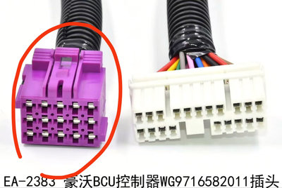 适配豪沃BCU控制器WG9716582011插头