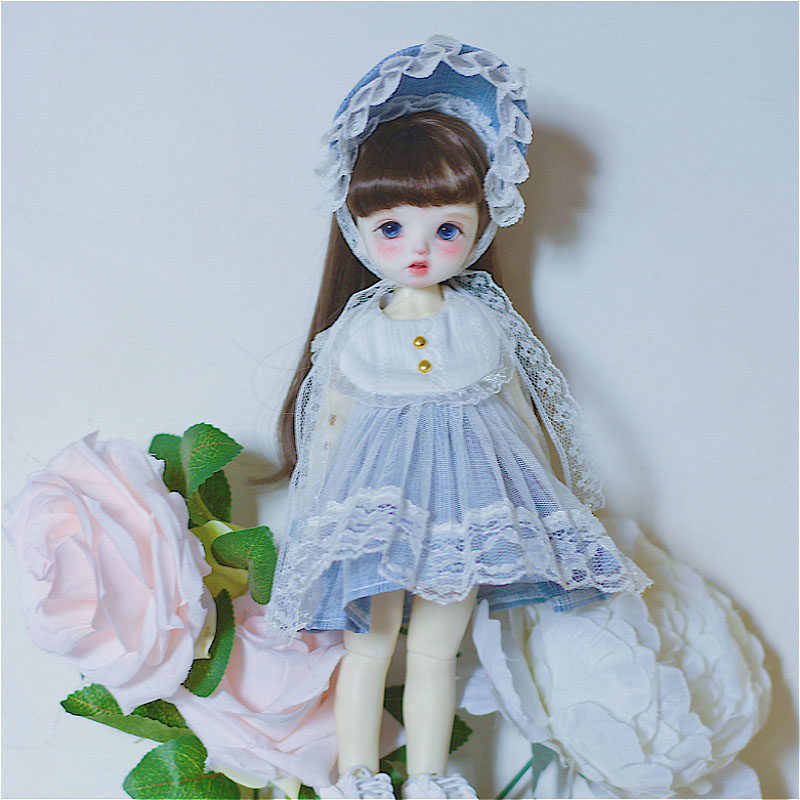 【预售】BJD6分洋装 蓝色小洋裙 BJD娃衣