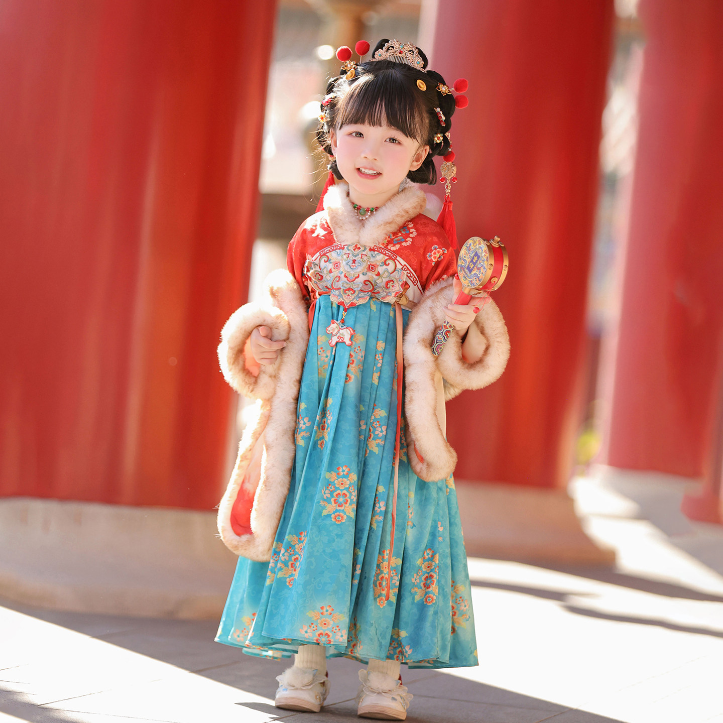 汉服女童2025冬季古装新品