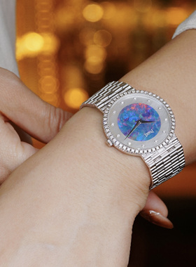 伯家中古18k｜稀有～大欧泊重金机械表32*32