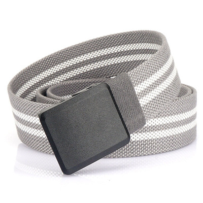 腰带帆布男士耐用斜纹无金属休闲