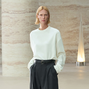 VALUE「 T体恤纯色打底套衫 禅 」醋酸羊毛圆领长袖 Pāra COMMON