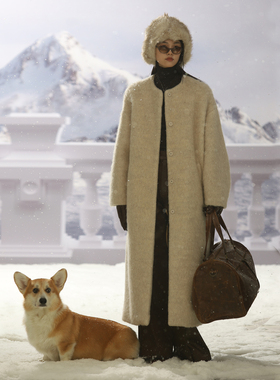 COMMON VALUE 「 禅 Pāra 」进口羊驼毛廓形长款大衣外套