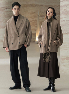 COMMON VALUE「 禅 Pāra 」双面羊毛羊绒青果领开衫外套呢子上衣