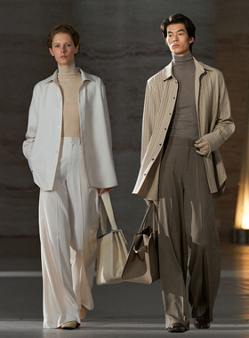 「 鹦鹉梨」COMMON VALUE 进口空气绒 法式休闲长袖衬衣23D0103