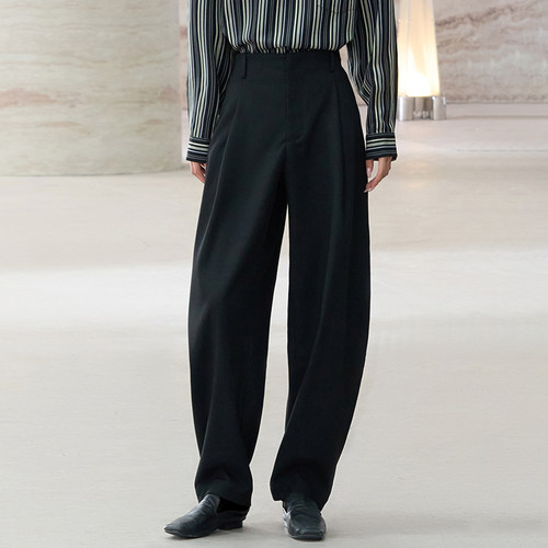 COMMON VALUE「 禅 Pāra 」休闲弯刀香蕉长裤宽松廓形西装裤