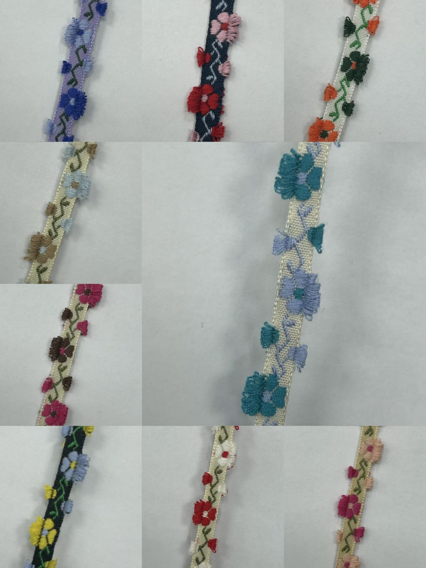 SD8521新款花朵鲜花织带民族风花边辅料服装装饰领口袋压边条