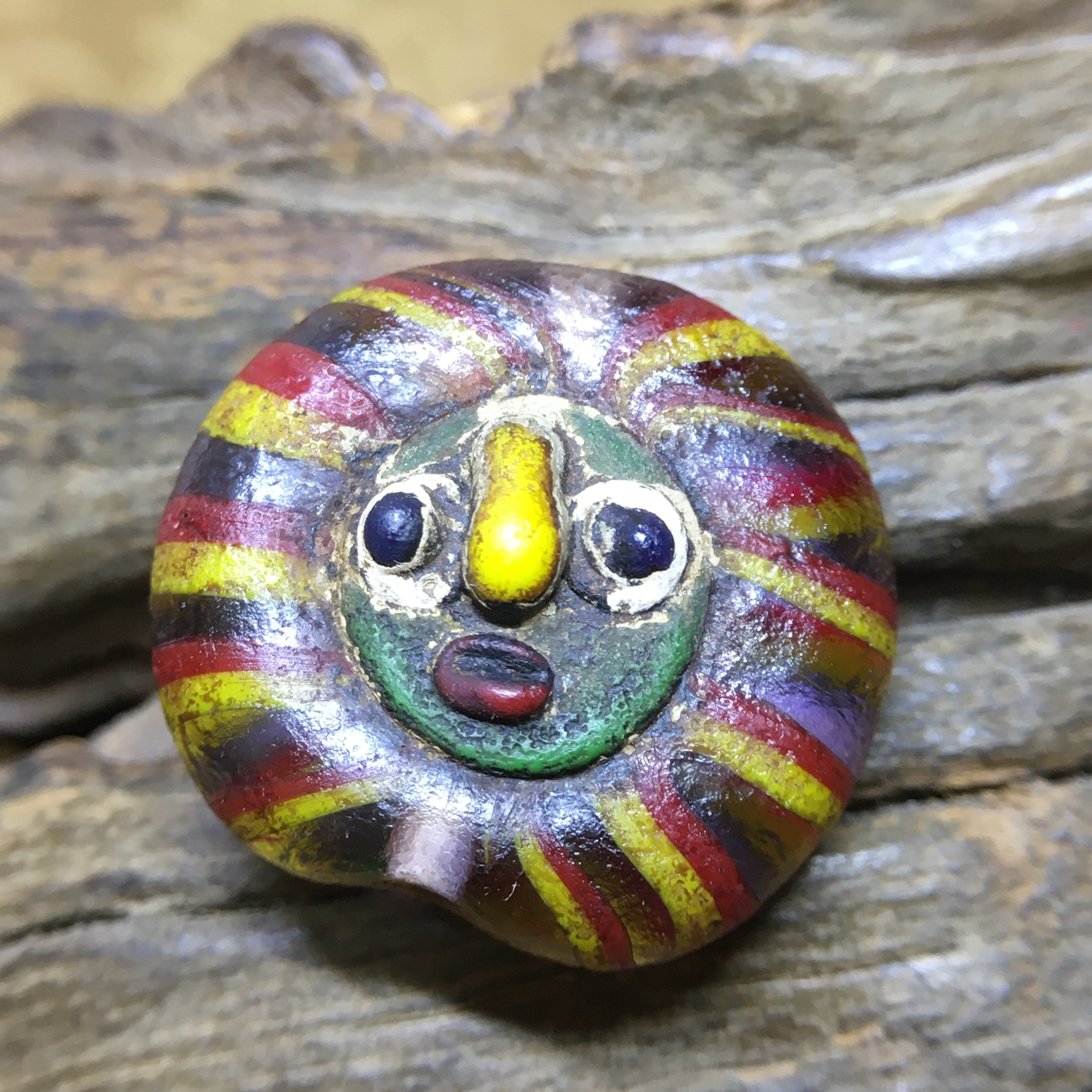 m02一物一图DIY散珠配珠 西亚古法老琉璃 人面琉璃配珠