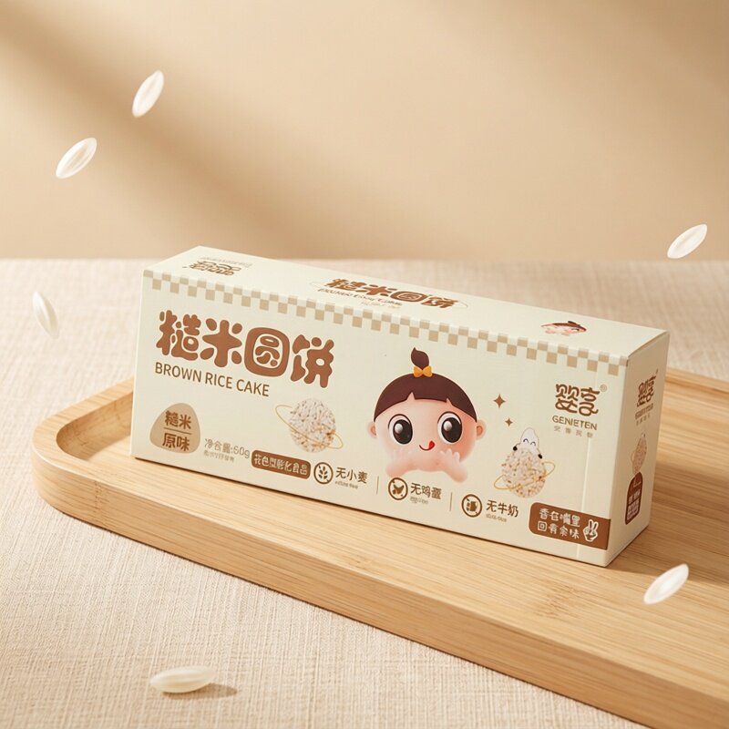 婴享糙米饼干无小麦小圆饼儿童宝宝零食粗粮磨牙饼干独立包装