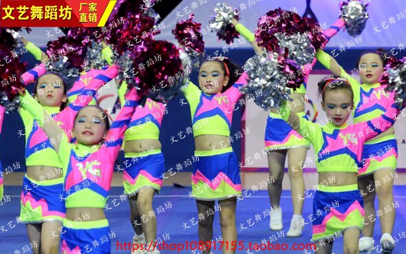 专业定制啦啦操服装、儿童、成人广播体操服装、竞技健美操套装