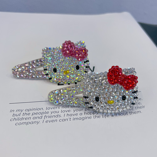 blingme同款可爱kitty发夹鸭嘴夹一字夹