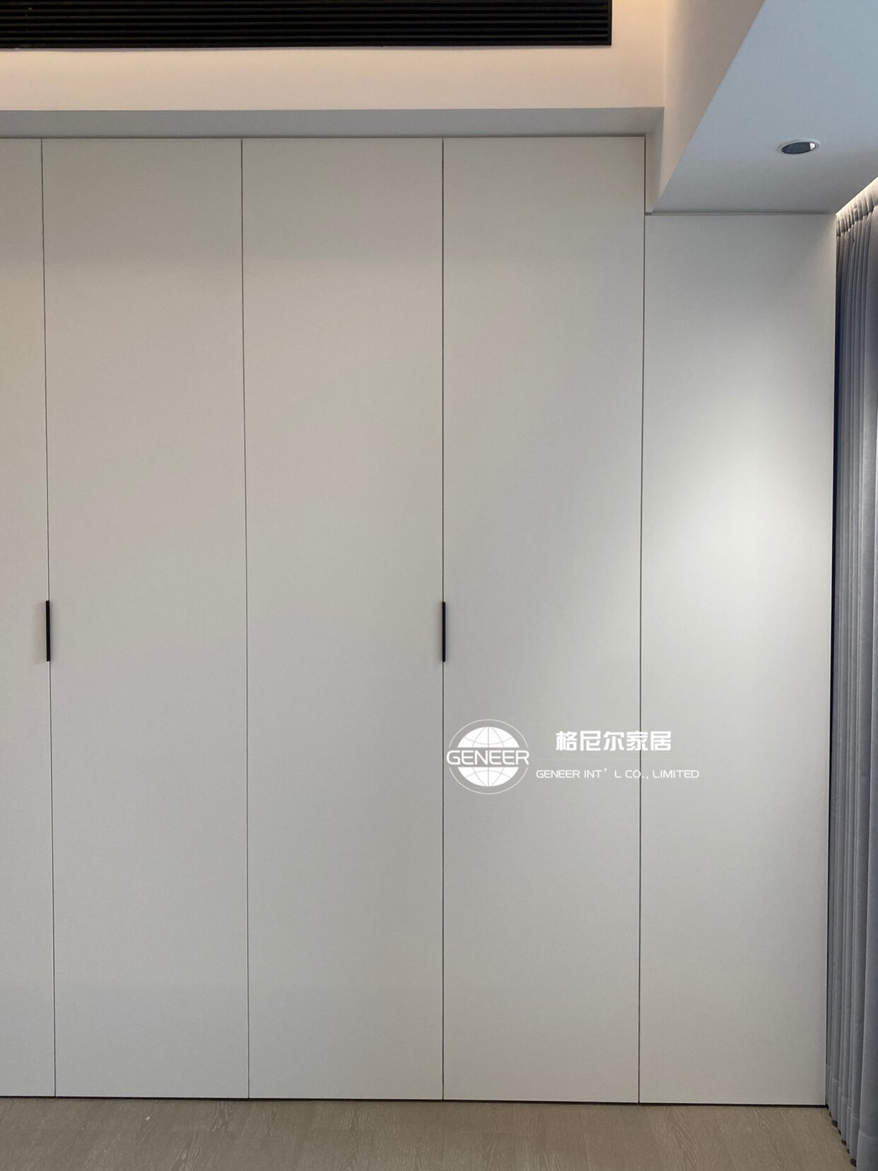 极简衣柜一门到顶爱格板w1000佛山广州实体店全屋定制设计包安装