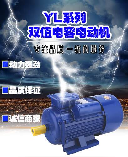 铜线单相3kw四极220v电动机
