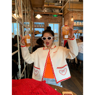 落落狷介外套女春季 刺绣小个子设计感短外套开春ootd外套 2026新款