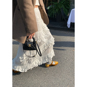 落落狷介 设计感小个子白色蕾丝半身裙女 a字半身裙女秋冬2025新款