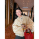落落狷介皮草外套女2025新款 环保皮草保暖毛毛外套宽松小个子冬装