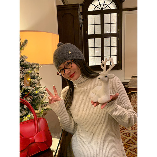 落落狷介显瘦打底针织衫女